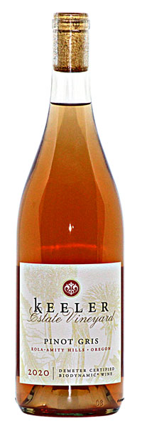 Bottle of Keeler Estate Vineyard 2020 Pinot Gris